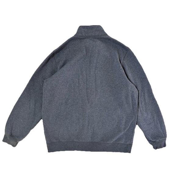 Y2K Nike Gray Zip Up Sweatshirt Embroidered Swoosh Size XL - Picture 6 of 6